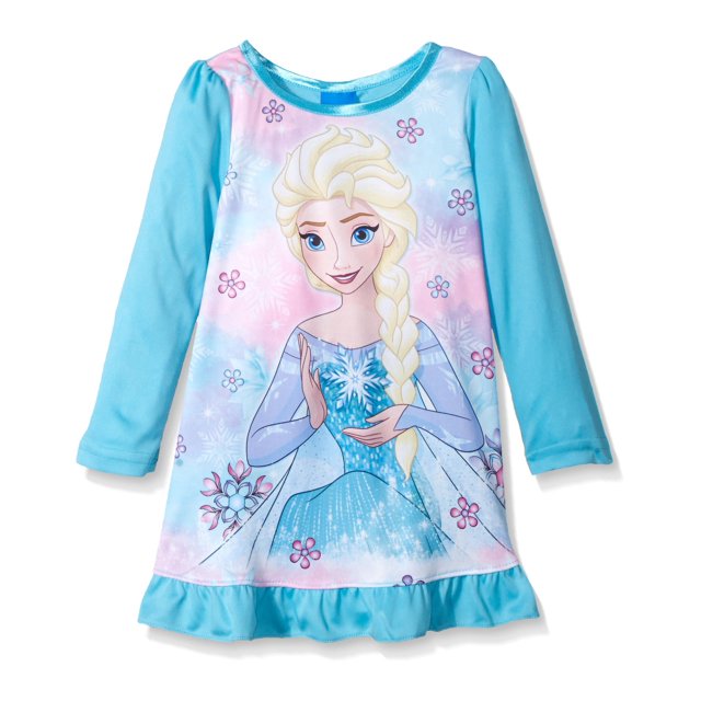 Frozen 2 Chemise de Nuit de Filles Elsa et Anna Costume Pyjama Robe de Vacances Chemise de Nuit Volantée
