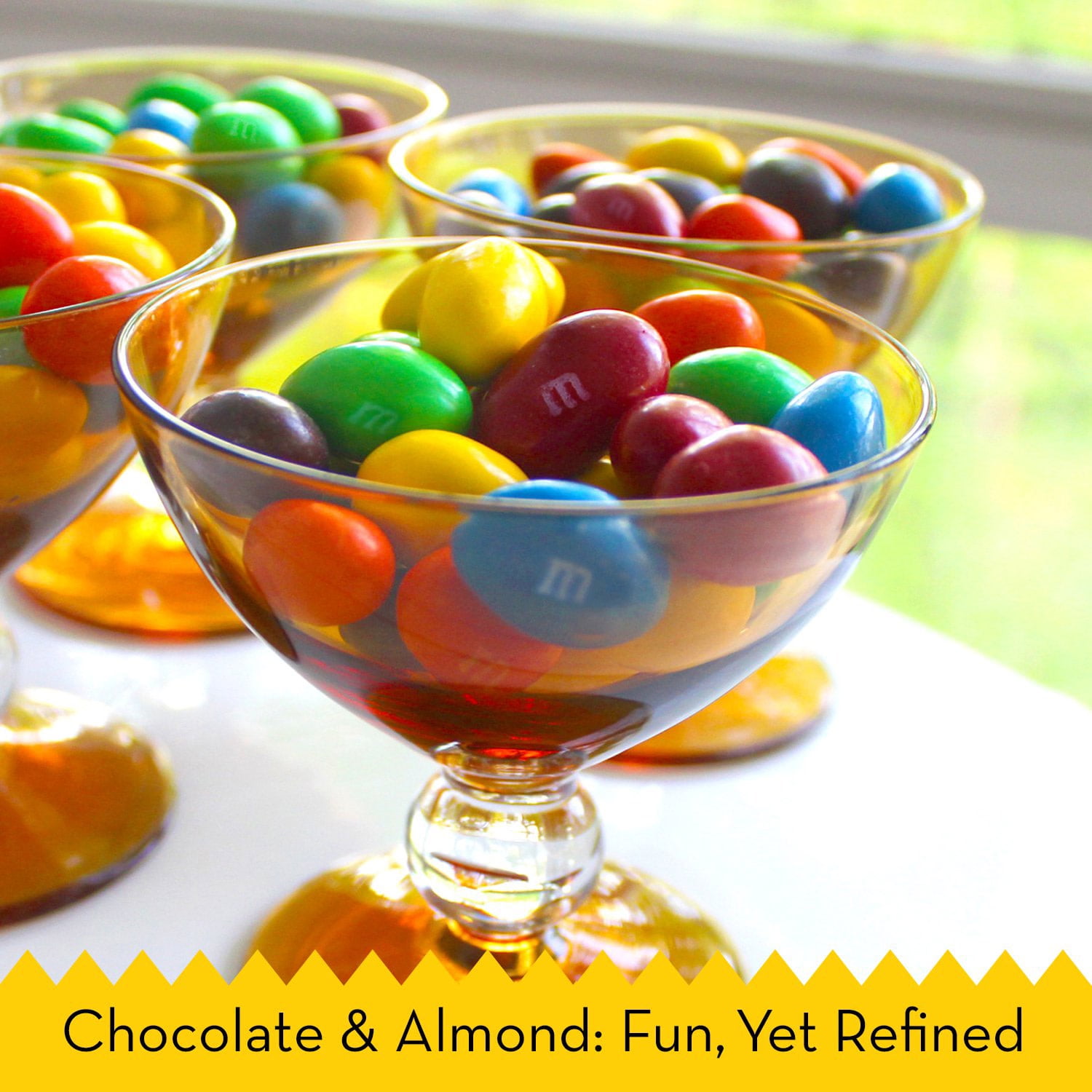 (3 pack) M&M's Almond Milk Chocolate Candy, Sharing Size - 8.6 oz Bag