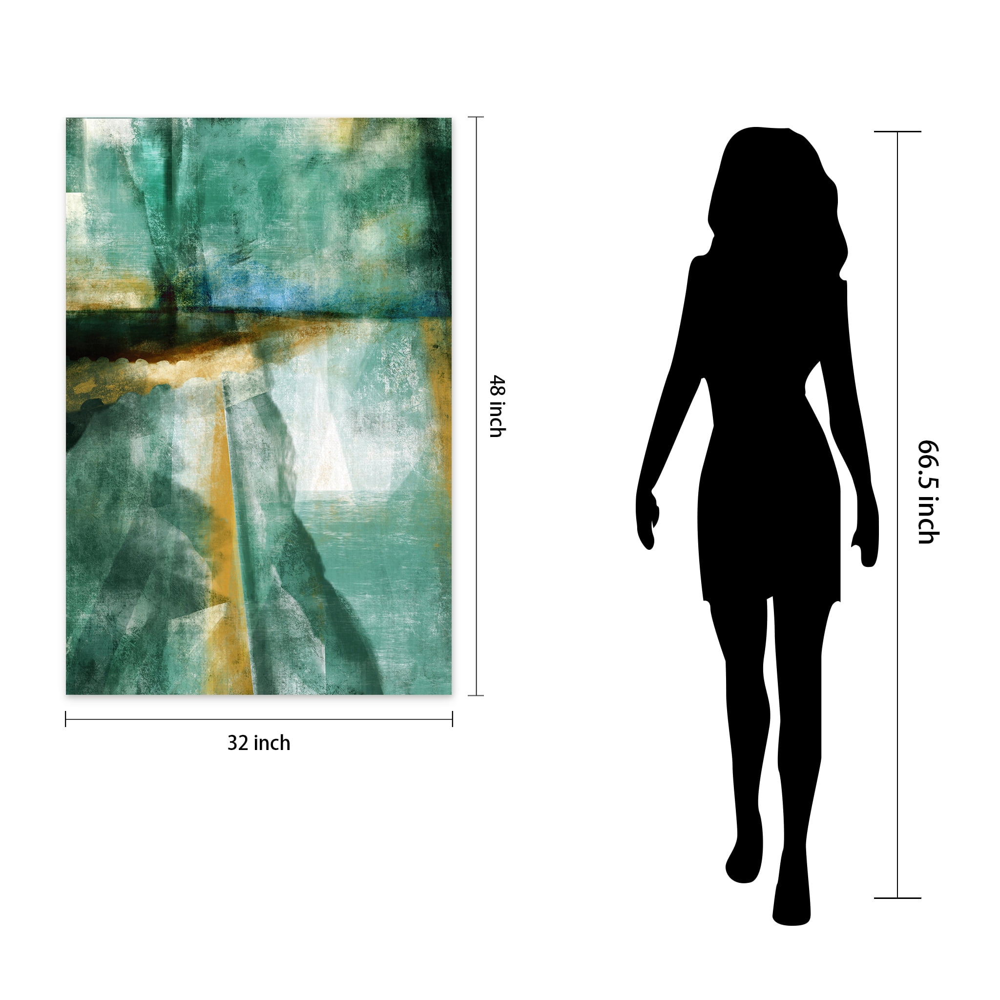 Empire Art Direct Ireland I Frameless Free Floating Tempered Glass Panel Graphic Wall Art, 48" x 32" x 0.2", Ready to Hang
