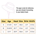 thumbnail image 6 of Simplicity Kids Cute Packable Bucket Sun Hat White with Chin Straps, White / 2-4T, 6 of 6