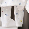 thumbnail image 4 of NOLDARES Baby Boy Football Winter Outfit Long Sleeve Football Embroidery Round Neck Sweatshirt Pants Set Toddler Fall Clothes Size:9-12 M,Beige, 4 of 5