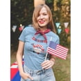 thumbnail image 2 of Patriotic Gnome W Flags T-Shirt Women -Image by Shutterstock, Female Small, 2 of 4