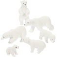 thumbnail image 5 of 6pcs Lovely Simulated White Bear Animal Crafts Miniature Polar Bear Micro Landscape Decors, 5 of 7