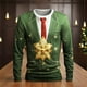 thumbnail image 2 of Playeras Para Gimnasio Para Hombre, Camiseta De Manga Larga Para Otoño E Invierno, Cuello Redondo, Estampado Completo, Ambiente Festivo, Celebración, 2 of 3