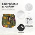 thumbnail image 4 of Gaeub Humming Bird Print Women's Athletic Shorts,High Waisted Running Shorts,Pocket Sporty Short,Gym Elastic Workout Shorts-Small, 4 of 7