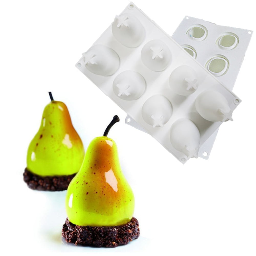Fruit Silicone Mold 3D Apple Pear Lemon Cherry Mold 