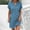 Blue, variant on ZZwxWA Women Summer Casual Dresses 2025 Short Sleeve Button V Neck Mini Dress Trendy Lightweight Soft Outfits Solid Color Womens Sundress