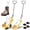 Yellow, variant on Boot Stretchers for Cowboy Boots 2 PCS Shoe Stretcher for Wide Feet Men Shoe Trees Adjustable Length & Width for Men Women