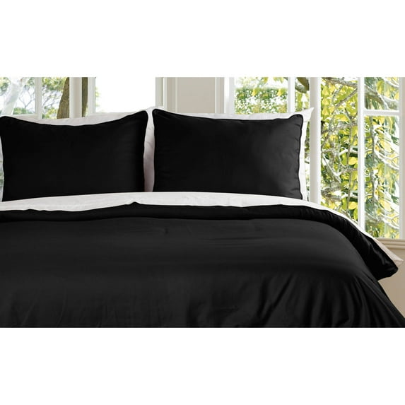 Lotus Home Stayclean Bacteria Reducing Water and Stain Resistant Microfiber Duvet Cover Mini Set