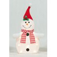 thumbnail image 4 of Everstar Set Of 3 Plush Snowman Family Sculpture, White, 4 of 5