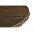thumbnail image 3 of Taran Designs Lawrence 60" Round Solid Wood Pedestal Dining Table in Dark Brown, 3 of 6