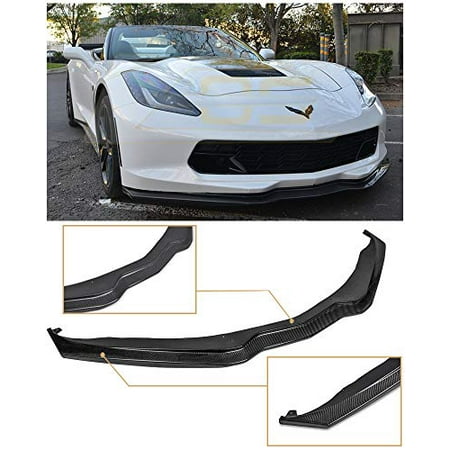 - Extreme Online Store for 2014-Present Chevrolet Corvette C7 All Models | EOS Z06 Z07 Stage 2 Style Carbon Fiber Front Bumper Lower Lip Splitter