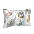 thumbnail image 2 of Naloa Cute Colorful Animal Pillowcase, Throw Pillowcase, Wrinkle-Free, Stain-Resistant with Hidden Zipper for Bedroom Sofa - 16"x24", 2 of 9