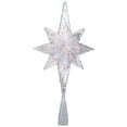 thumbnail image 4 of Northlight 11" Lighted 8 Point Bethlehem Star Christmas Tree Topper - Clear Lights , Green Wire, 4 of 6