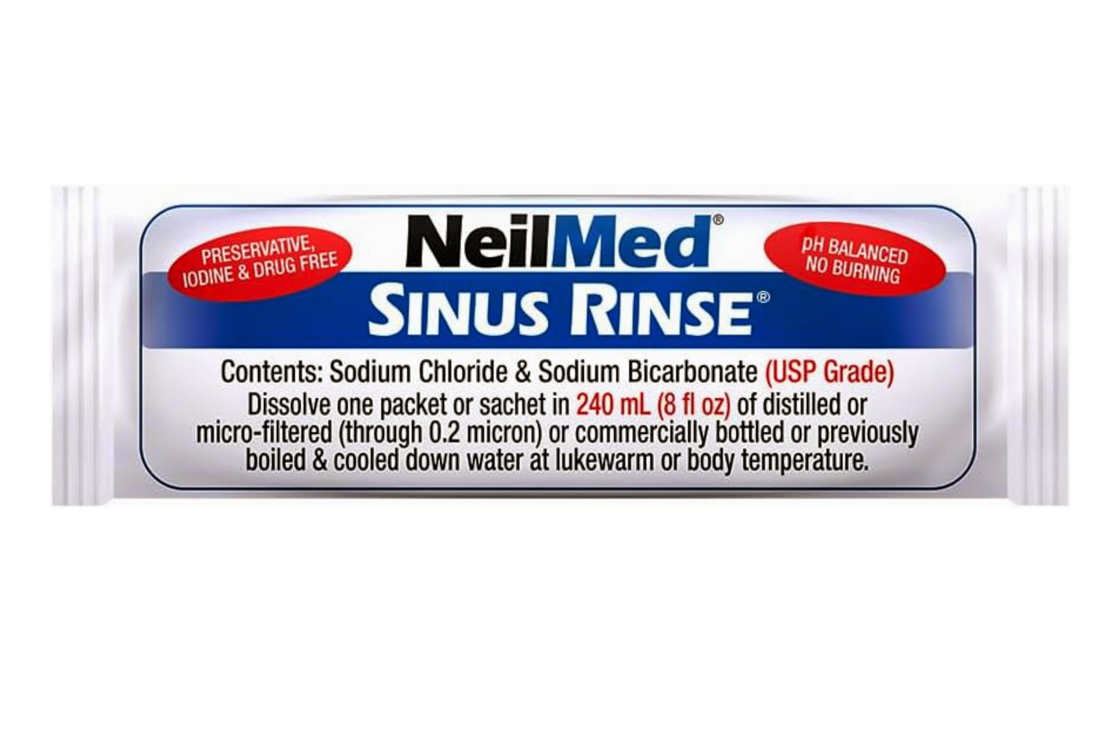 5 Pack - NeilMed Sinus Rinse Premixed Refill Packets 100 Each