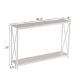 thumbnail image 4 of Hassch Narrow Console Table with Open Storage Shelf, ModernEntryway Table for Living Room Hallway , Saving Space, White, 4 of 7