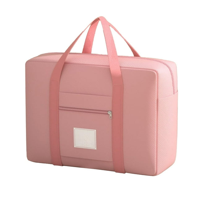 Fesfesfes Multi-Compartment Foldable Travel Storage Bag with Pull Handle Waterproof Lining,Large Laundry Organizer for Airplane Suitcases Moving Supplies