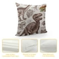 thumbnail image 4 of GOSMITH  Throw Pillow Cover Dinosaurs Prehistoric Animals Skeleton Biology Historic Antique Wildlife Artwork Decor Lumbar Pillow Case Cushion for Sofa Couch Bed Standard Queen, 4 of 5