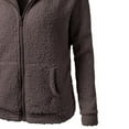 thumbnail image 3 of LEEYNEER Fall & Winter Womens Clothes Long Sleeve New Arrivals Graphic Tee Plus Size Misses Hooded Sweater Coat Warm Wool Zipper Coat Outwear, 3 of 3