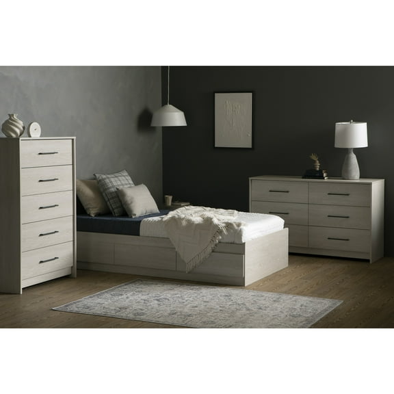 South Shore Londen, Contemporary Bed, Twin White