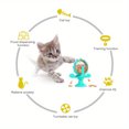 thumbnail image 5 of Jouet Interactif pour Chat Petit Chiens Distributeur de Friandises Lent Roue Rotative Accessoires Chaton, 5 of 5