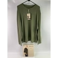 thumbnail image 6 of SOFTIVA Men's round neck plain soft casual long sleeved shirt shirts (L), 6 of 11