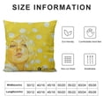 thumbnail image 5 of Qinduosi Summer Daisy Pillow Covers Decor Hello Summer Sunshine Yellow Cushion Throw Pillowcase Decoration for Home Couch Sofa Bed White, 5 of 5