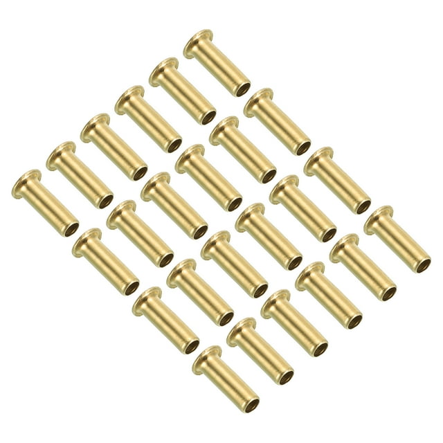 Unique Bargains 4mm ID 6mm OD Brass Compression Insert, 24Pcs Insert Tube Support Compression Fitting Accessories Kit