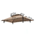 thumbnail image 2 of AuraLane 8' x 5' Grill Gazebo Replacement Canopy, Double Tiered Replacement Canopy Roof, Waterproof UV Protected Outdoor Gazebo Cover Replacement for Patio Grill Gazebo, 2 of 7