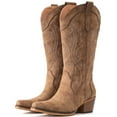 thumbnail image 3 of Cowboy Boots For Women Western Cowgirl Boots with Chunky Heel Mid Calf Snip Toe Ideal for low insteps, 3 of 6