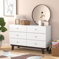 thumbnail image 6 of Kincaid Wood 6 Drawer Dresser, Matte White, by Hillsdale Living Essentials, 6 of 6