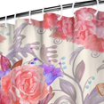 thumbnail image 4 of Tropical Paradise Shower Curtain - Lush Exotic Flowers and Leaves, 36x72 Inches, 4 of 5