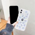 thumbnail image 3 of for iPhone 14 Case Clear with Design Flower Cute Protective Aesthetic Transparent Purple Rose Floral Pattern Women Girls Kawaii Sturdy Cool Phone Case Cover for iPhone 14 6.1 inch, 3 of 5