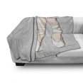 thumbnail image 3 of Ballerina Soft Flannel Fleece Throw Blanket, Balanced Legs of Points Dancer Slender Art of Dance, Cozy Plush for Indoor and Outdoor Use, 50" x 60", Champagne Umber, by Ambesonne, 3 of 6