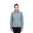 thumbnail image 3 of SAOL Irish Aran Sweater 100% Super Soft Premium Merino Wool Cable Knit White Turtleneck Pullover for Women Made in Ireland, 3 of 5