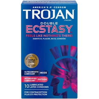 TROJAN Her Pleasure Sensations Lubricated Latex Condoms 12 Each (Pack of 6) 
