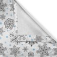 thumbnail image 4 of Ambesonne Snowflake Grommet Curtain Single Panel, Lace Style Winter, 50"x60", Blue Black White, 4 of 5