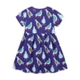 thumbnail image 2 of Emy Dola Toddler Little Girls Casual Dresses 1-Pack Cotton Graphic Cartoon Dress for 2-8 Years Kids Summer Dress, 2 of 7