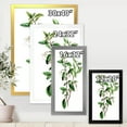 thumbnail image 4 of Designart 'Ancient Green Leaves Plants VII' Traditional Framed Art Print, 4 of 4