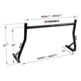 thumbnail image 3 of AA-Racks 800 Lb 2 Bar Pick-up Truck Utility Ladder Rack Matte Black (X35-BLK), 3 of 4