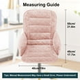 thumbnail image 2 of Eurhowing Thick Seat Cushion with Backrest, Velvet Back & Butt Support Office Chair Cushion, Chair Pad for Home Office, Pink, 2 of 12