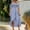 Blue, variant on Fall Dresses for Women Flowy Fitted Dress Short Sleeve Midi Fit & Flare Boat Neck Going Out Dress