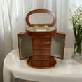 thumbnail image 4 of Hives and Honey Cari Wood Jewelry Chest for Women Jewelry Box, Walnut, 4 of 8