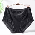 thumbnail image 2 of Gibobby Panty Microfibra con Encaje Ropa interior talla grande para mujer, bragas Bikini algodón, bragas Hipster suaves encaje, bragas sexis elásticas para mujer（Negro， 4XL), 2 of 3