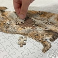 thumbnail image 4 of Ambesonne Yellow Lab Jigsaw Puzzle Durable Cardboard, Sketchy Drawn Labrador, 1000 pcs, Pale Brown Peach and White, 4 of 5