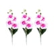 thumbnail image 4 of Flores de orquídeas artificiales Cateissary quad Blanco púrpura, 4 of 6