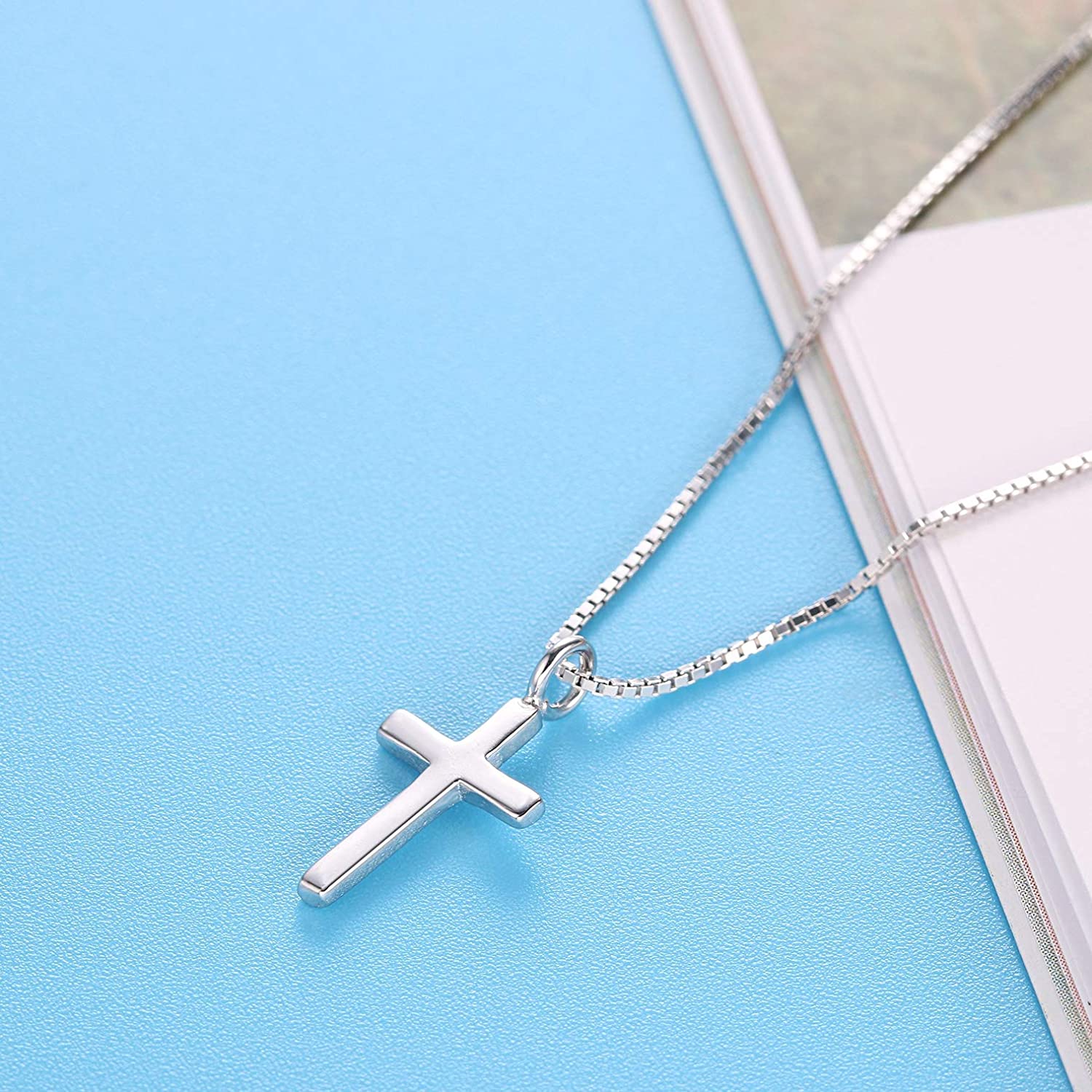 925 Sterling Silver Tiny Cross Pendant 