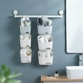 thumbnail image 6 of Kitchen Gadgets Storage containers Hanging Plastic Basket With Hooks Bathroom Shower Hanging Basket With Drainage Holes Kitchen Storage Hanging Baskets Bedroom Hanging Organizer For Home Decoration, 6 of 8