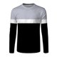 thumbnail image 5 of Blusas y camisas de manga larga con cuello redondo para hombre, blusa informal de manga larga con cuello redondo y estampado, camiseta tipo jersey para hombre., 5 of 5
