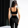 thumbnail image 6 of AWZXDE Women's Corduroy Yoga Pants with Side Slits High Waist Flared Leggings for Casual Relax Black,XL, 6 of 8